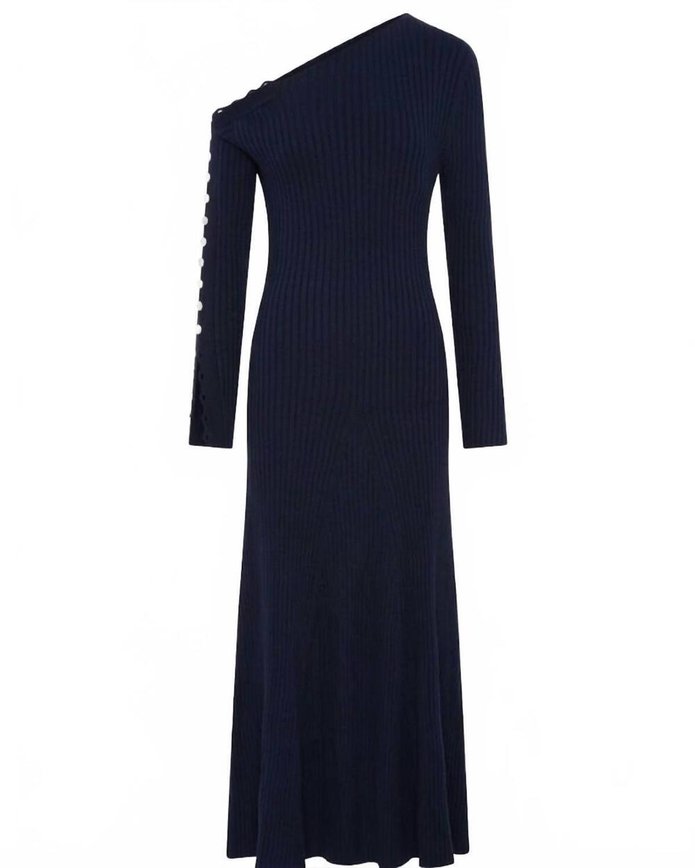 NEW ANNA QUAN women's noah one-shoulder dress in sailor